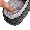 AJVANI flat winter fur lined memory foam mules slippers house shoes size 10 44 #2