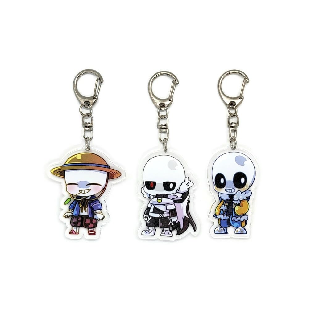EBTY DREAMS Inc. - Set of 3 Undertale Sans Acrylic Keychain v4