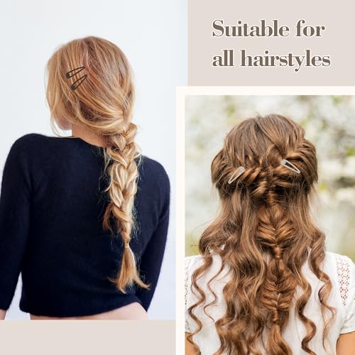 100 Piezas Pinzas de Pelo Snap para Mujeres miniatura 7