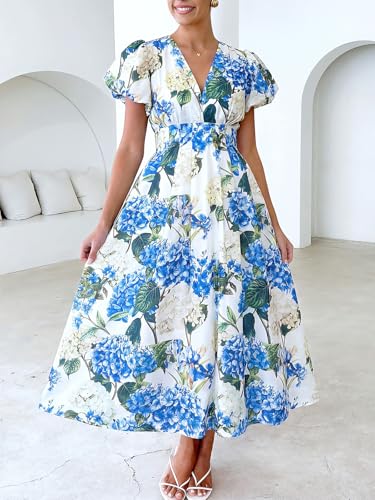 Image of Flessibili Womens Summer Floral Maxi Dress Wedding Guest Party Long Dresses 2026