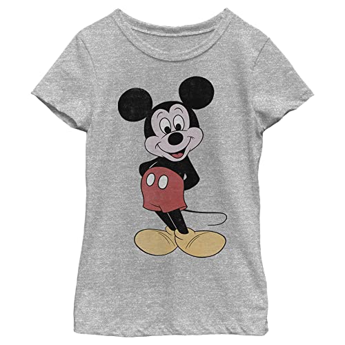 Disney Characters 80s Mickey Girl's Heather Crew Tee