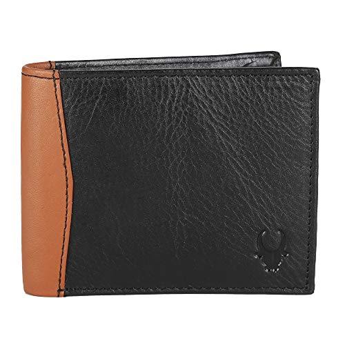 Image of WildHorn� RFID Protected Genuine High Quality Mens New Leather Wallet (New Black Nappa 2)