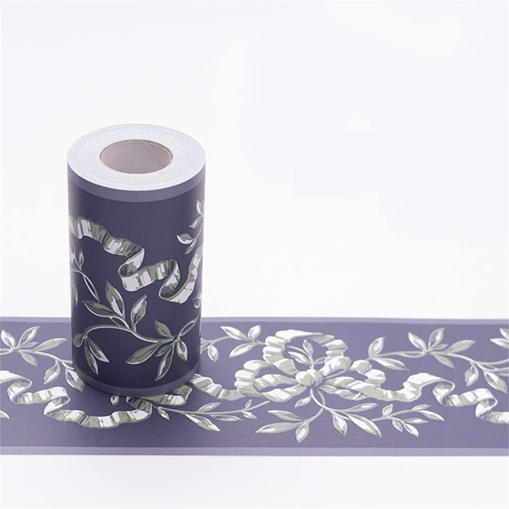 Lyhydma 5 Wallpaper Border 10M/Roll Self Adhesive Waterproof Waist Lines Wallpaper Bathroom Skirting Line Decor Baseboard Corridor Floor Borders Sticker(5)