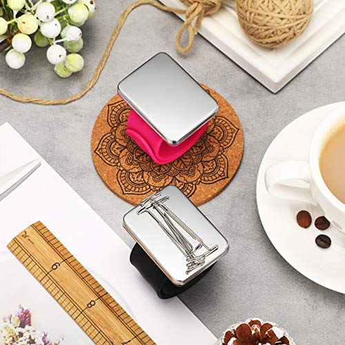 image for Patelai 8 Pieces Magnetic Wrist Sewing Pincushions with Stainless Stee