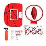 【Colgar ajustable】 El juguete de baloncesto tiene percha ajustable en diferentes espesores de varias puertas para perfecto.
