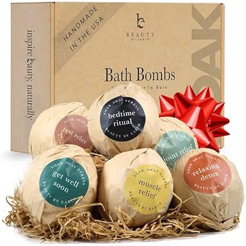 Bath Bomb Gift Set with Aromatherapy Salt & Oils Cover