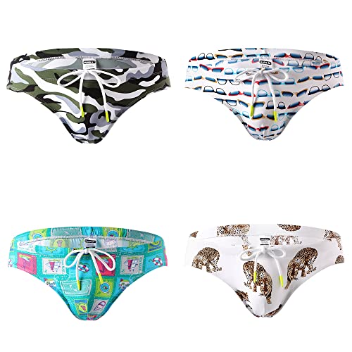 Bañadores con cordón para hombre BaronHong pantalones cortos de surf bolsa 3D