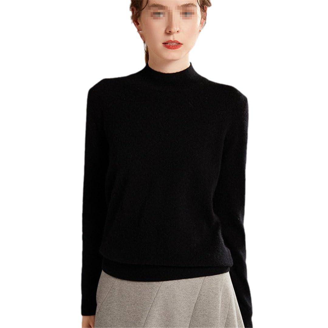 Vogrtcc Top Lavorato A Maglia Pullover A Mezzo Dolcevita in Cashmere da Donna