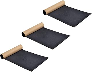 Toddmomy Apertos 3 Pçs Lixa De Skate Fingerboard Fita Adesiva Deck Fita Acessórios Para Scooter Longboard Fita Adesiva Ao Ar Livre Apertos Corindo Preto Fita De Skate Alça Aderencia