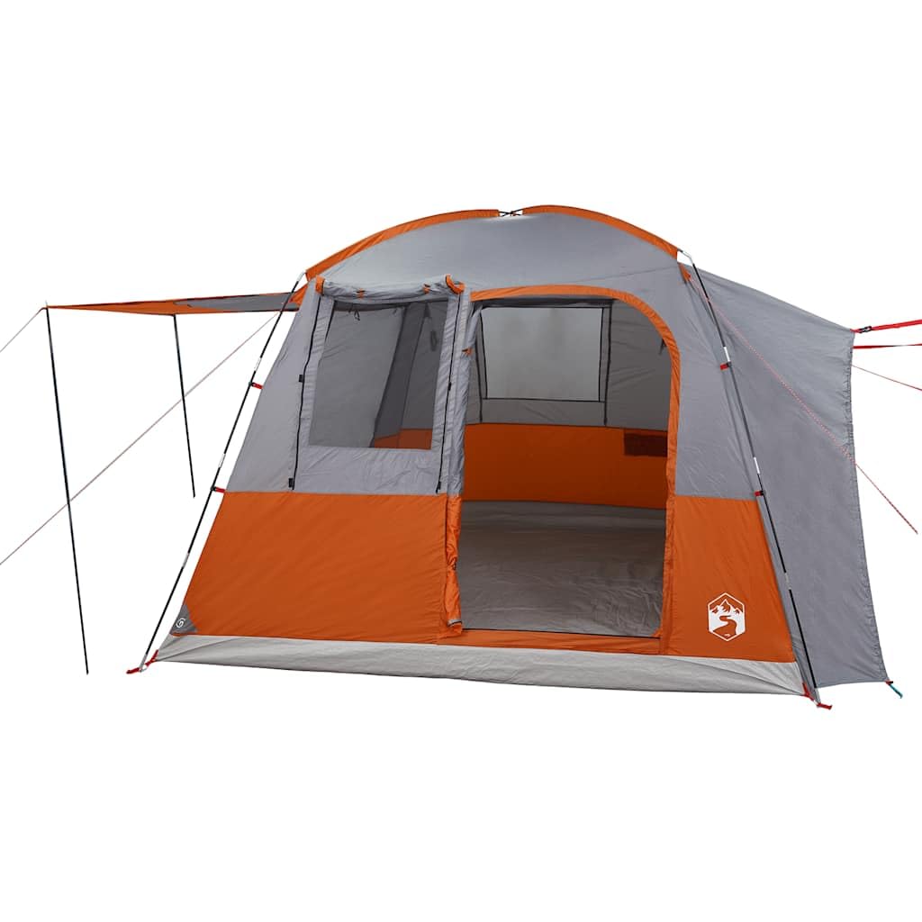 Tenda per auto per 4 persone, colore grigio, arancione, impermeabile, con collegamento di alimentazione, per avventure all'aperto