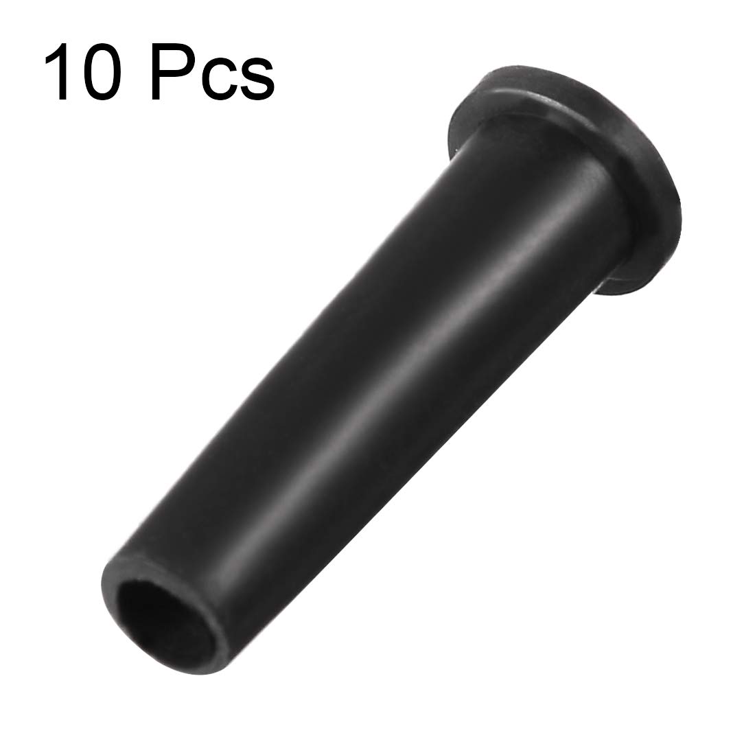 uxcell 10pcs 6.5-4.5mm PVC Strain Relief Cord Boot Protector Cable Sleeve Hose 33mm for Aviation Power Tool