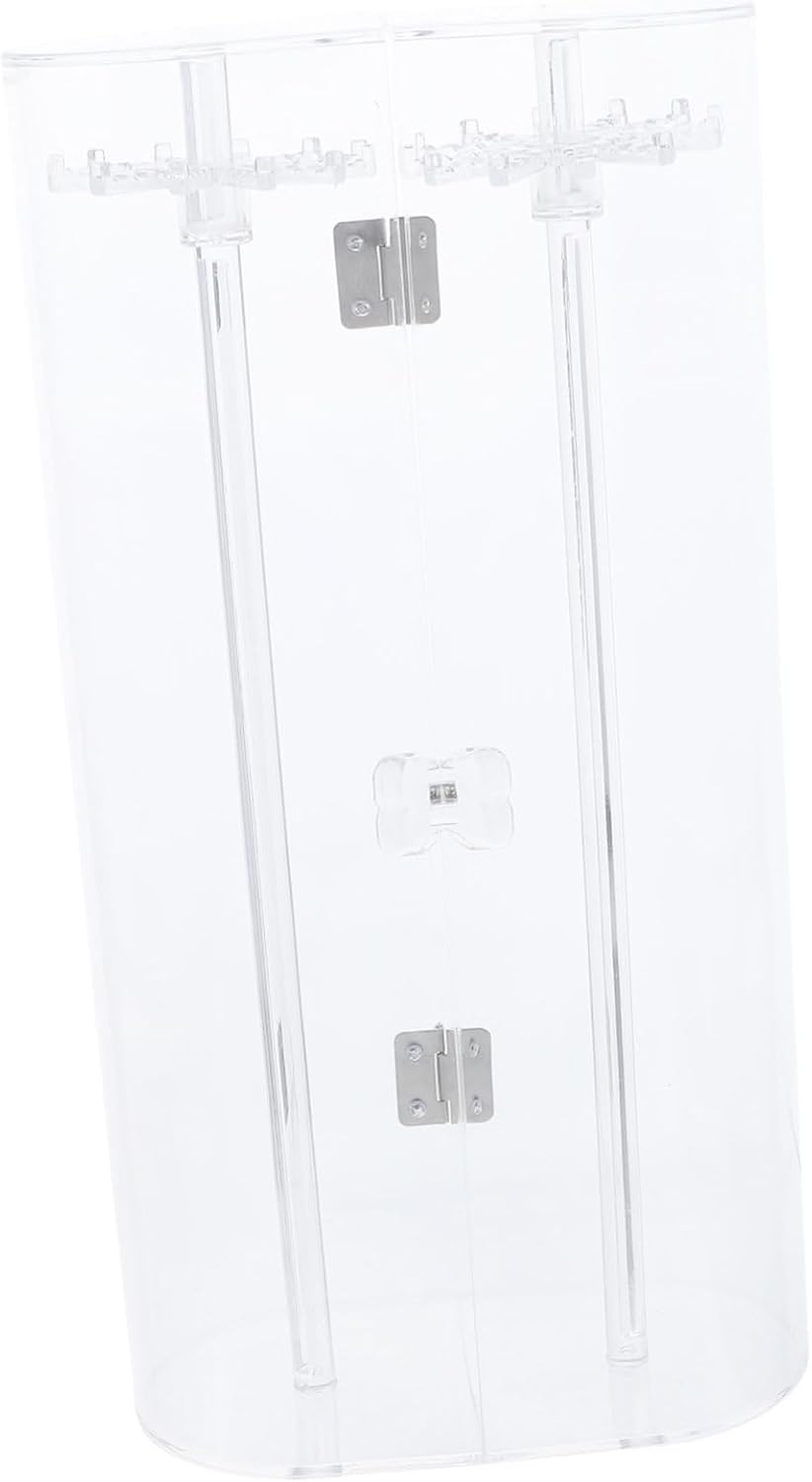 Jewelry Display Stand Rotating Acrylic Jewelry Organizer Tower for Necklace Bracelet Home