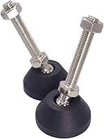 Vista 5 de Wolfride 6pcs pies niveladores de muebles ajustables M8 pie nivelador de goma M8 pie roscado para muebles