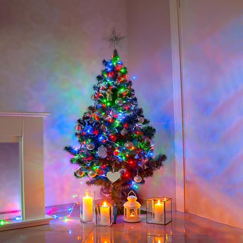 XmasBokeh Mains Powered Fairy Lights 20m 200 LED Multicolor String Lights with Timer Memory 8 Modes Plug in Indoor Outdoor Decor for Christmas Tree Garden - Image 4