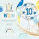 balloa Folienballon 10. Geburtstag Junge, Helium Ballon mit Zahl 10 und Spruch Wie schön, dass du geboren bist, Luftballon als Geschenk oder Geburtstagsdeko für Kindergeburtstag Jungen, 33cm