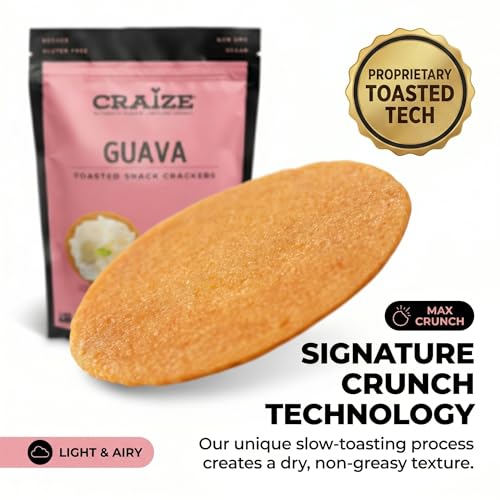 Craize Guava Crisps | Gluten Free, Vegan, Kosher, Toasted Corn Crackers | 4 oz each - image 4