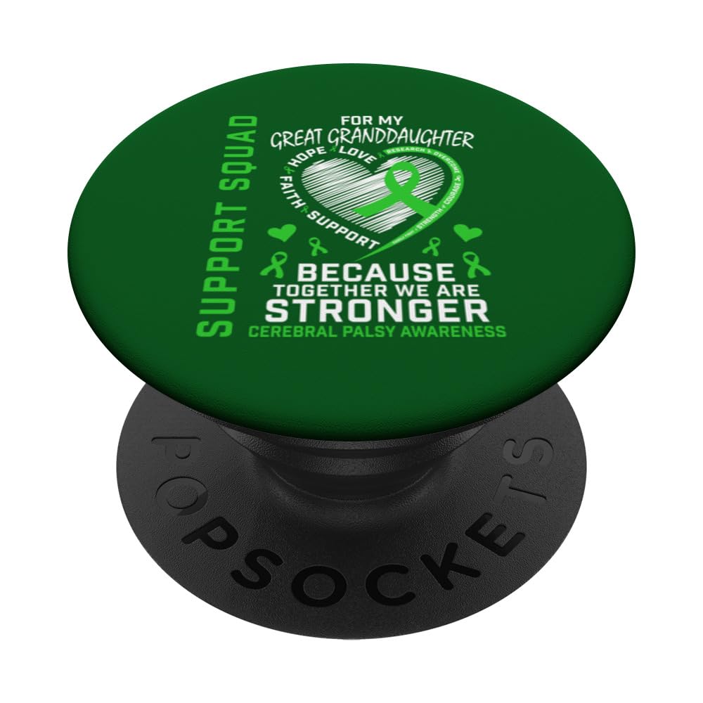 Great Granddaughter Cerebral Palsy Awareness Products CP PopSockets Swappable PopGrip