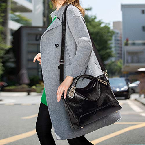 Bolsa feminina vintage de luxo encerado couro legítimo bolsa tiracolo bolsa transversal bolsa de omb