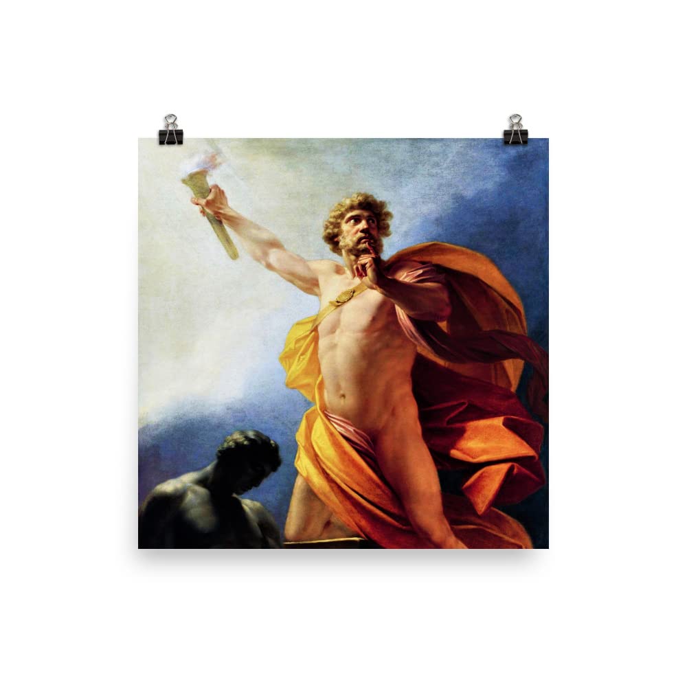 Prometheus Brings Fire to Mankind by Heinrich Fuger Poster Print