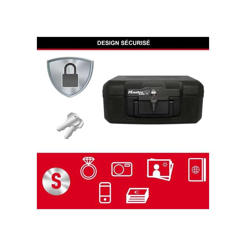 Coffre-fort ignifugé Master Lock L1200 - Protection des supports multimédias - Verrouillage a clé