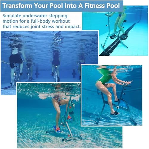 Vélo d'appartement aquatique en acier inoxydable pour piscine, fitness, design résistant à l'eau pour salle de sport à domicile et centres de remise en forme