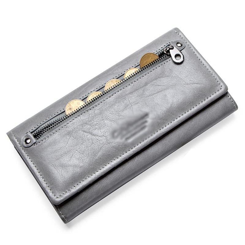 Wallets,Women Wallets with Coin Pocket Long Wallets Zipper Wallets with Card Holders Femal Purse (A 19 * 10cm)3