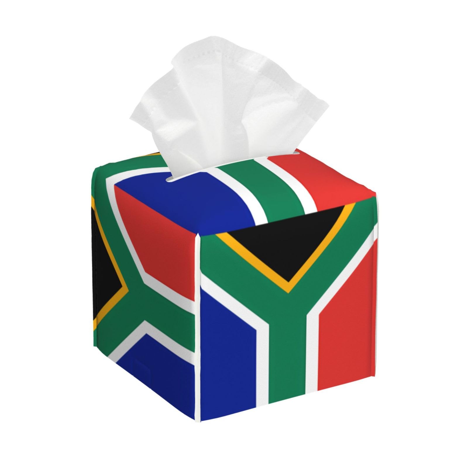 South Africa Flag Tissue Box Cover Square Cube Boxes