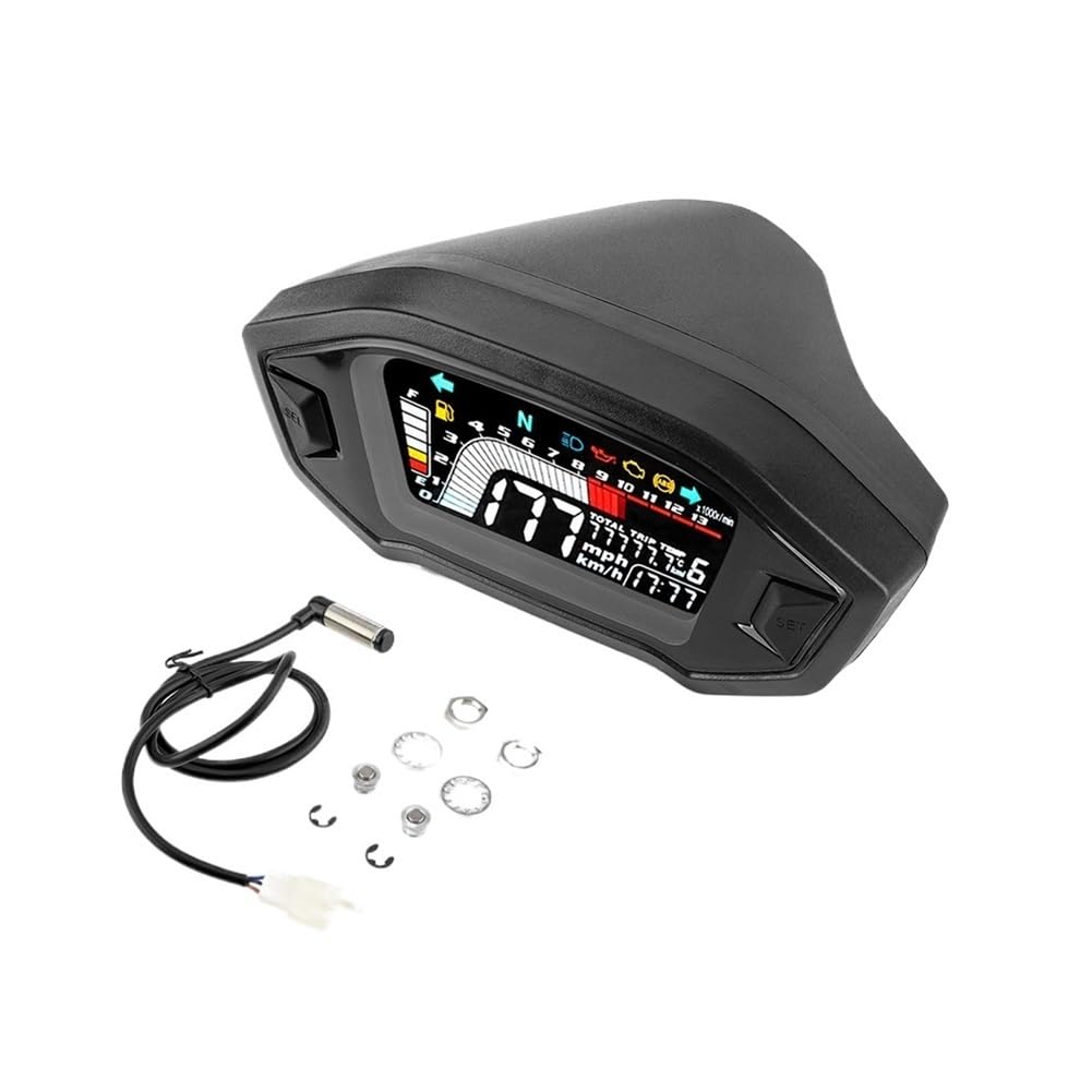 Compteur de Vitesse Digital Moto Compteur De Vitesse Numérique Universel pour Moto, pour Tableau De Bord À Double Compteur De Vitesse Et Odomètre pour GROM CRF250