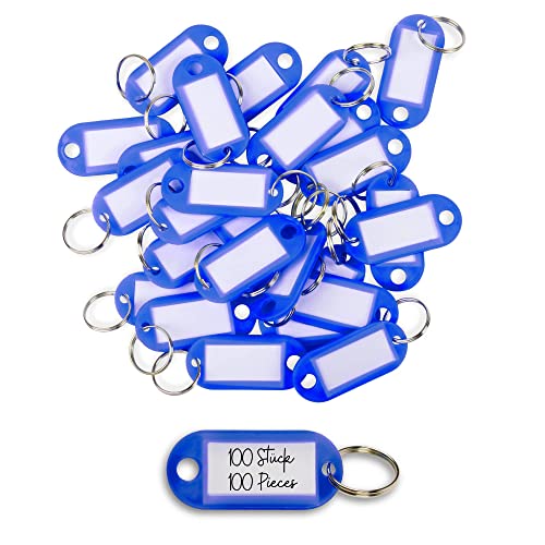 20 Portachiavi In Plastica - Etichette Colorate Per Organizzazione Chiavi, Viaggi E Animali Domestici - Foto 9