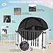 VEIZXUN Crib Tent Safety Crib Net to Keep Baby in, Black Pop up Cribs Cover to Keep Baby from Climbing Out, Breathable Mesh Blackout Mosquito Net for Toddler Bed