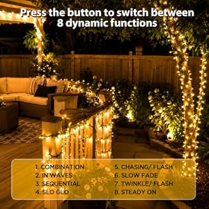 100FT Warm White Christmas String Lights, Outdoor Waterproof LED, Green Wire — photo 4 of 6