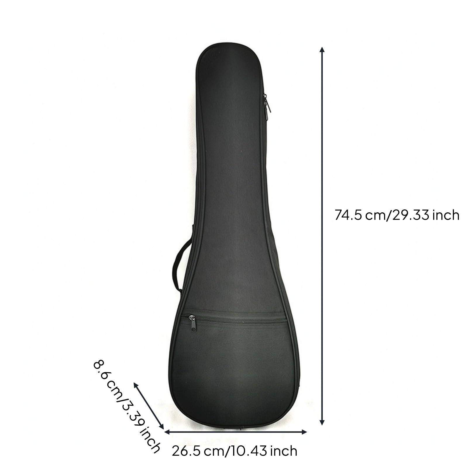 Gitarrentasche mit Rucksackgurten strapazierfähig Gitarrentasche mit Tragegriff wasserabweisend Ukulelentasche für Anfänger, Schüler, Proben