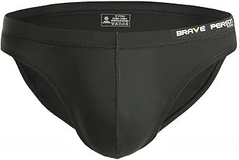 Mens Nylon Sports Briefs Sexy Bikini Low Rise Swim Trunks Underwear Bulge Enhancing Pouch