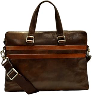 Leather satchel messenger men ladies bag handbag shoulder bag made in Italy vintage bag crossbody carry on notebook tablet ipad bag dark brown
