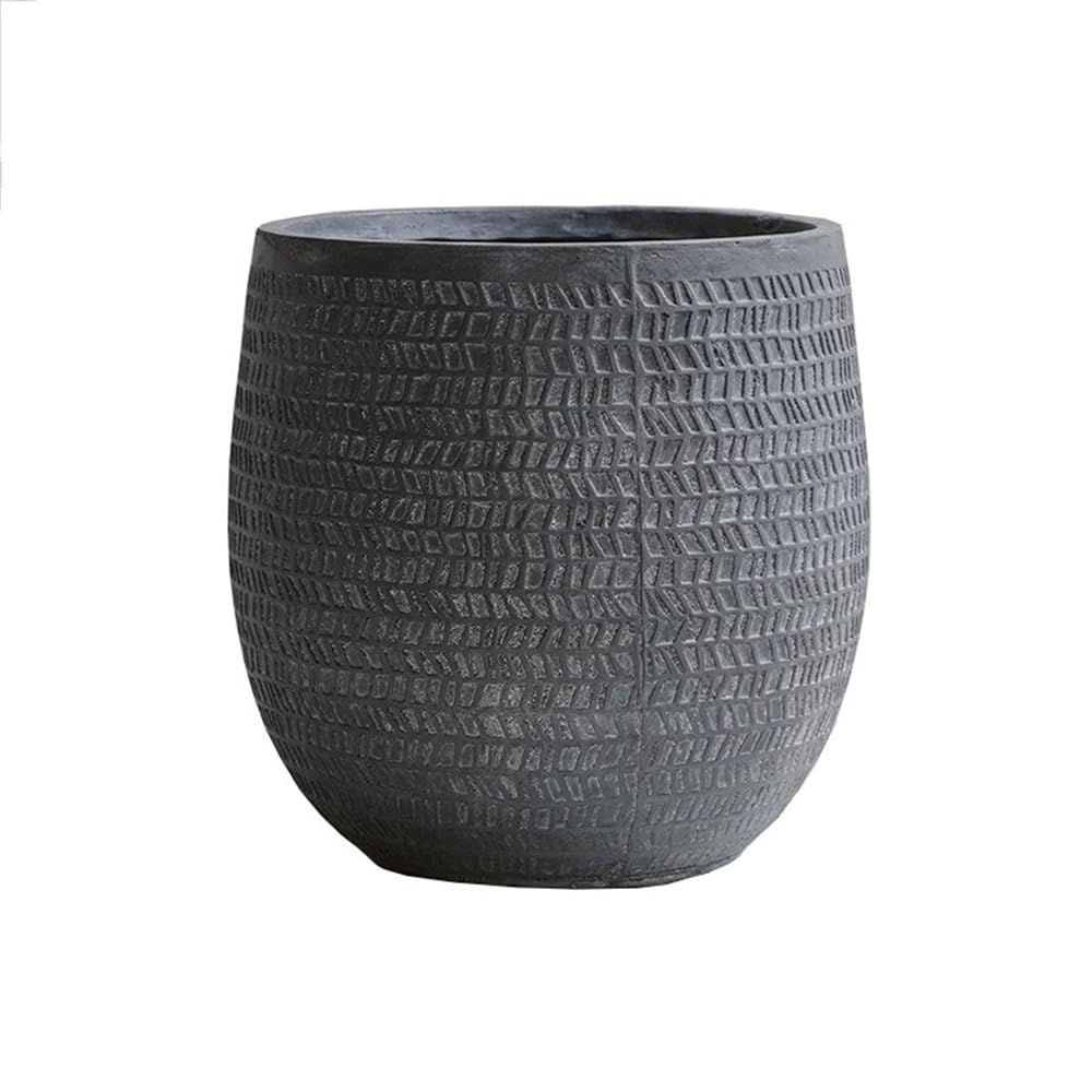 SDA287MZ Magnesium Clay Flower Pot with Pattern Large Calibre Decoration Planter Multifunction