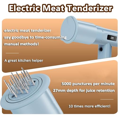 MYFTNP Ablandador De Carne Eléctrico, Kit Comercial para Ablandar Carne, Motor Potente, Textura Uniforme, Sabor Profundo, Fácil De Limpiar, para Ablandar Filetes, Res Y Pollo - imagen 2