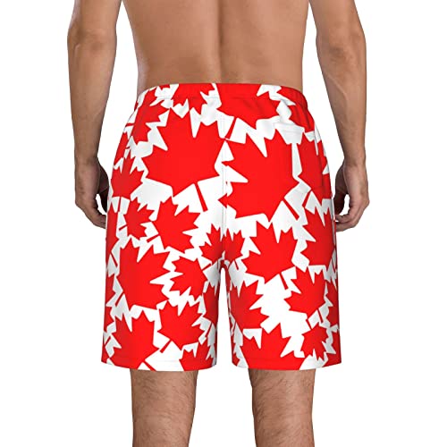 Men's Maple Leaf Canada Beach Board Shorts Swim Trunks Quick Dry Mesh Lining Swimwear2