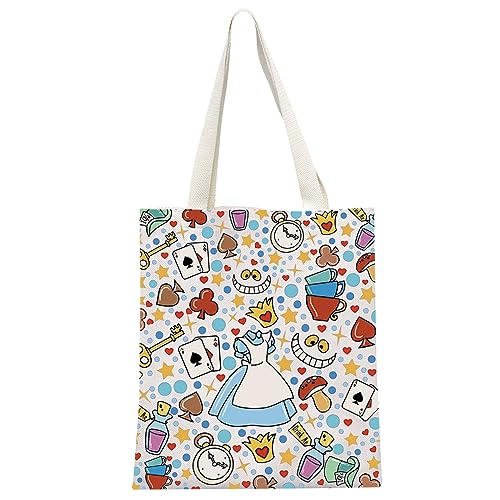 MEIKIUP Fairy Tale Makeup Bag Fairy Tale Fans Gift Wonder Land Cosmetic Makeup Bag Magical Garden Lover Gift