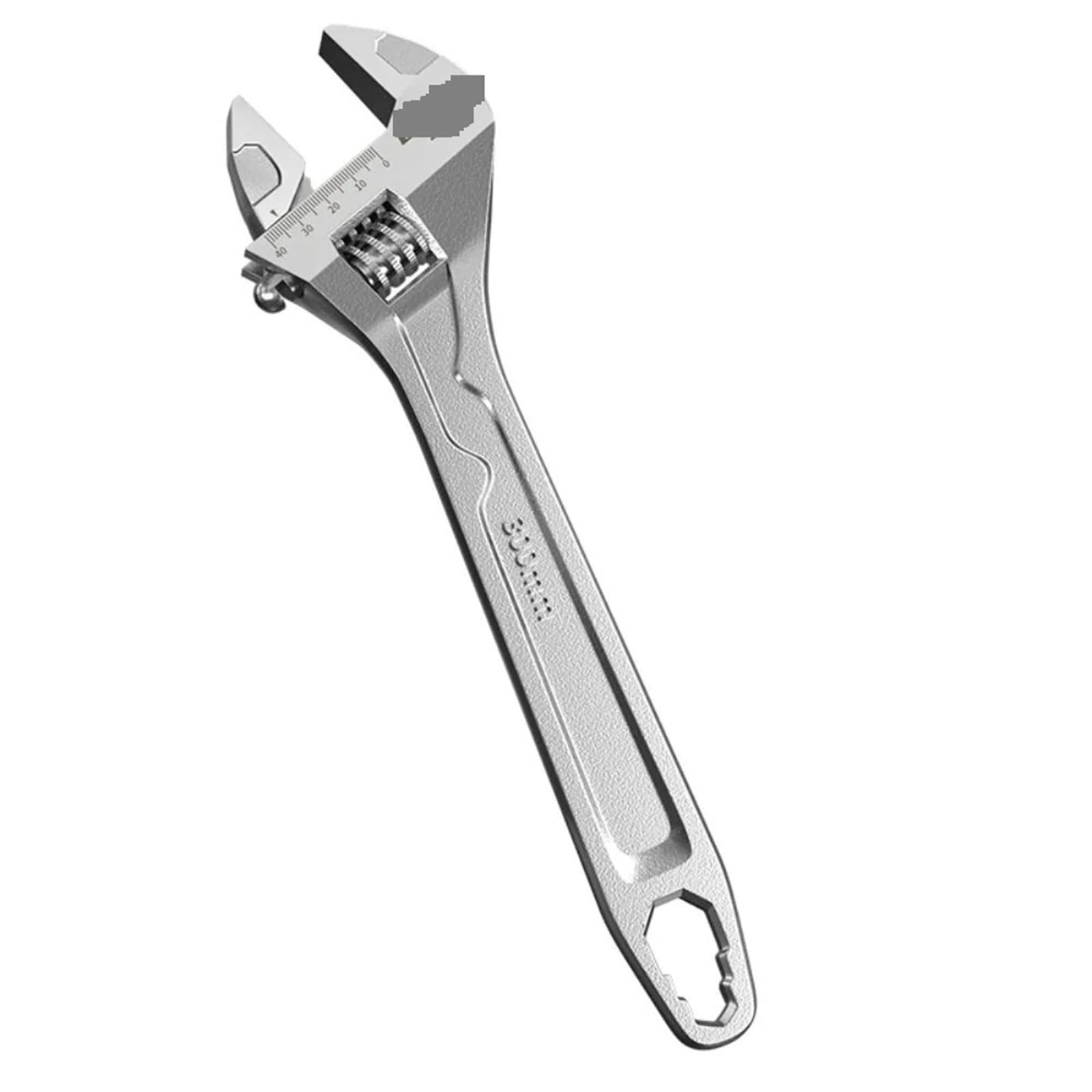 Rrypbovg 12Inch Wrench Adjustable Wrench Adjustable Wrench Large Openin Long Handle Universal Spanner Steel Mechanical Workshop Hand Repair Tools(12Inch Wrench)