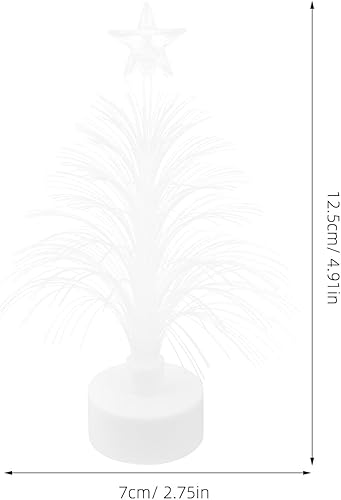 Miniatura 3 de Ciieeo Árbol de Navidad USB brillante mini árbol de Navidad de fibra óptica LED cambiante lámpara de árbol de Navidad con estrella superior para el
