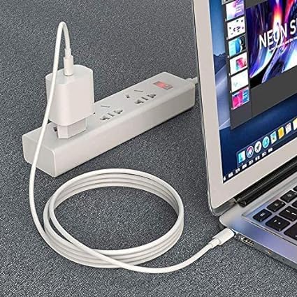 Image of Type C to C USB Cable for VIvo iQOO 9 Pro USB Cable Original Like | Data Sync Cable Fast Charging Cable|Type-C to USB-A Cable (3.5 Ampere, 1Meter /3.3 Feet, JS7, C to C White) (VIP-29)