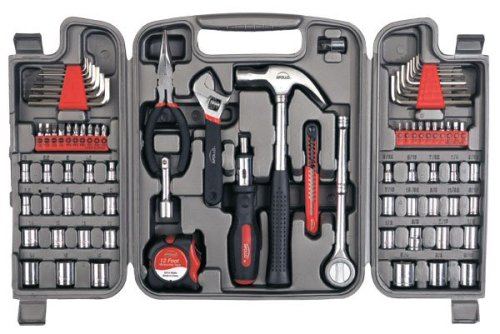 Apollo Tools DT9411 79 Piece Multi-Purpose Tool Set with Sockets and Most Reached