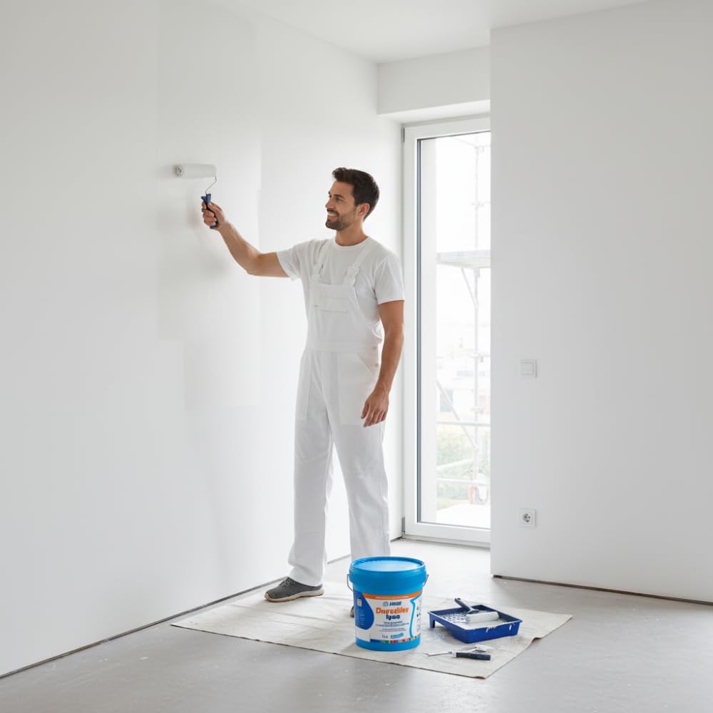 MAPEI Dursilite Igea, Idropittura Traspirante Antimuffa per Interni, Bianco, Resistente all'Umidità, Opaca, Lavabile, per Bagni e Cucine (14 Litri)