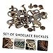 Healeved 20Pcs Decorative Boot Lace Hooks Durable Eyelet Connectors for Hiking Mountaineering and DIY Wallets Boot Repair Accessories for Outdoor Activities
