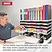 Desktop Organizer 12 Slot Sorter, Riser Base, Vertical File Top & 3 Supply Drawers - Ultimate Office TierDrop Organizer Stores All of Your Documents, Binders and Supplies in One Compact Modular System