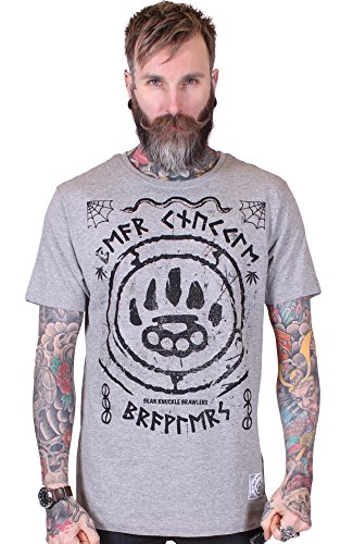 BKB - Camiseta deportiva - para hombre gris gris X-Large