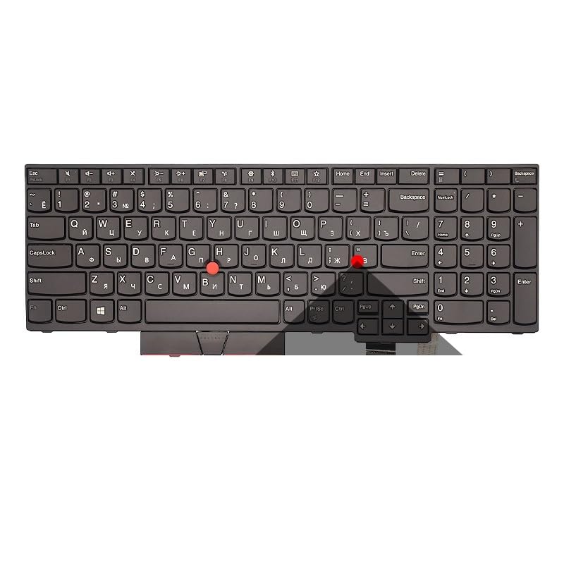 Clavier russe Thinkpad T580 rétroéclairé pour le télétravail