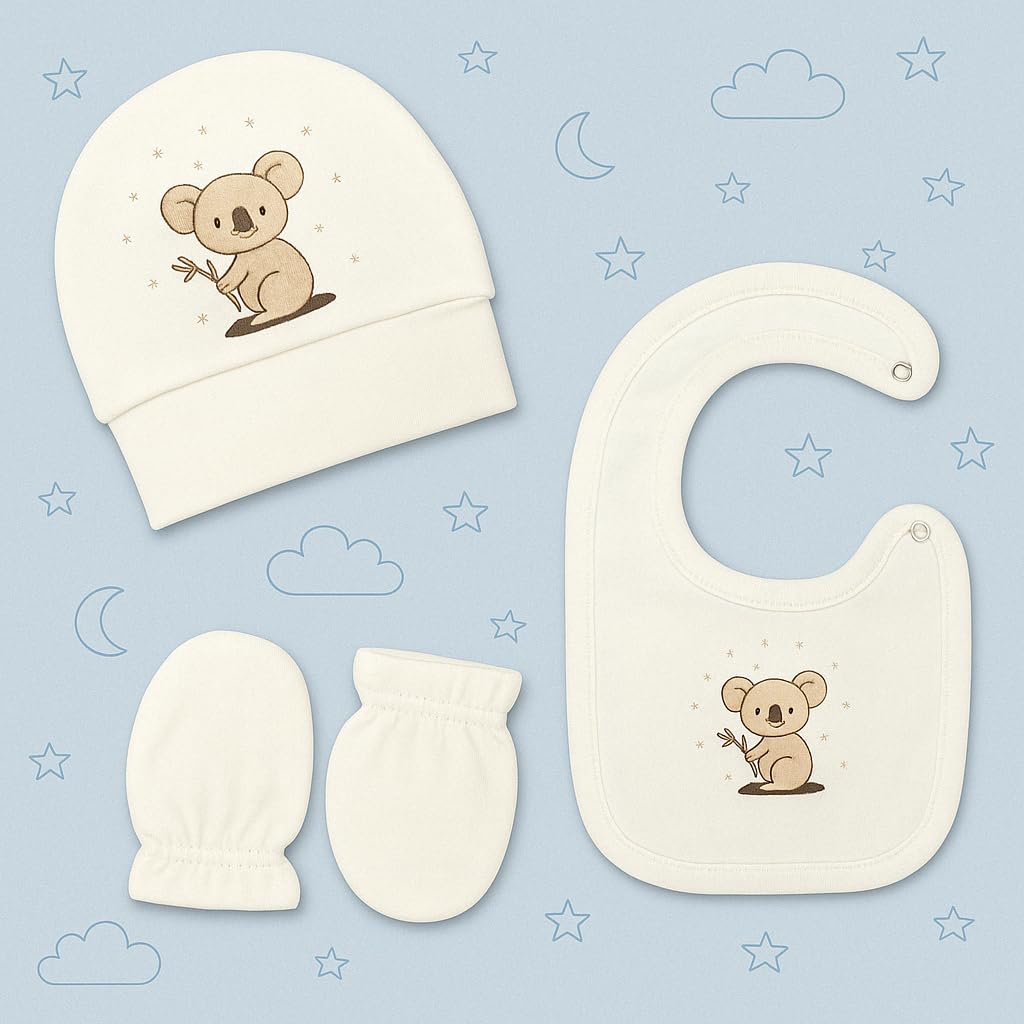 Blue Eyes Set Regalo Neonato 6 Pezzi in Cotone