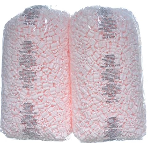 Bubblefast! 7 cu ft Pink Anti-Static Packing Peanuts Cover