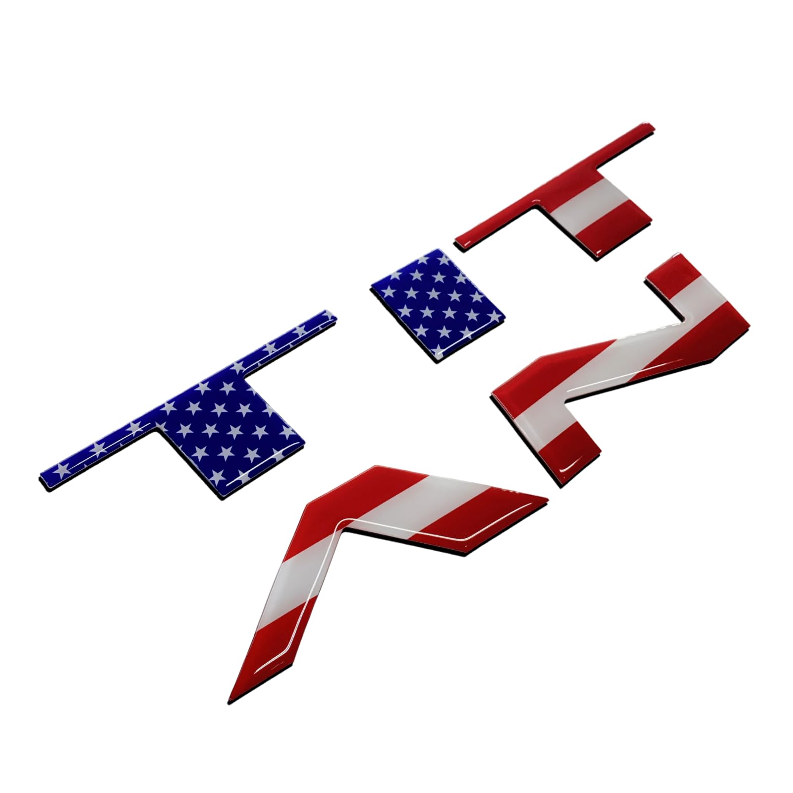 BDTrims Tailgate 3D Domed Letters Compatible with 2021-2024 Nissan Titan Models (American Flag)